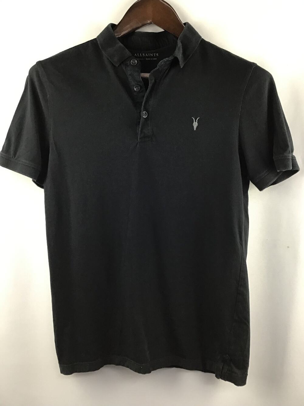 Women’s AllSaints Black Polo Shirt Size Small